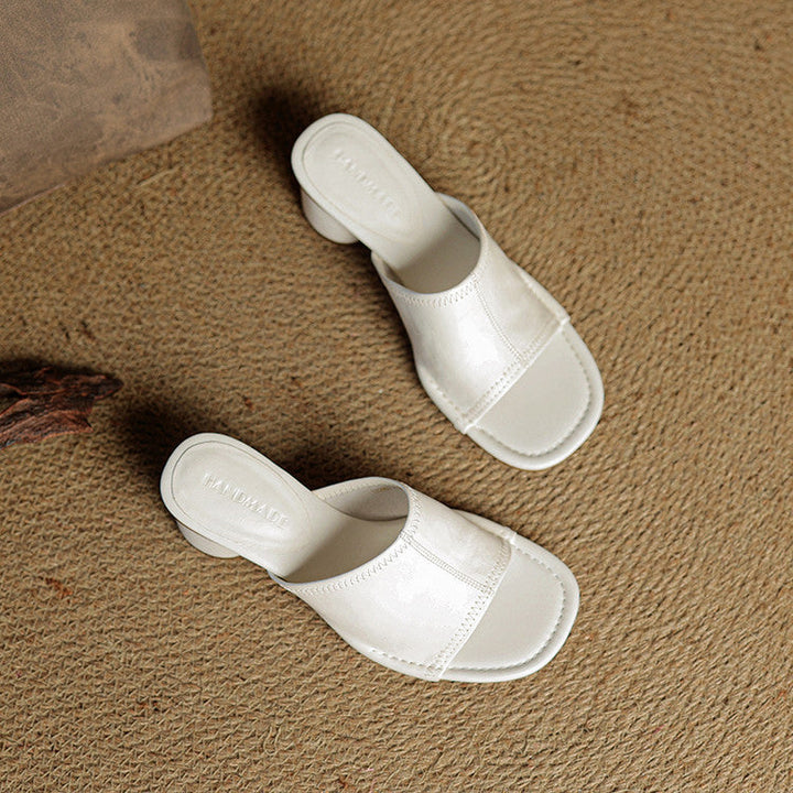 Belinda | Elegant Block-Heel Mules
