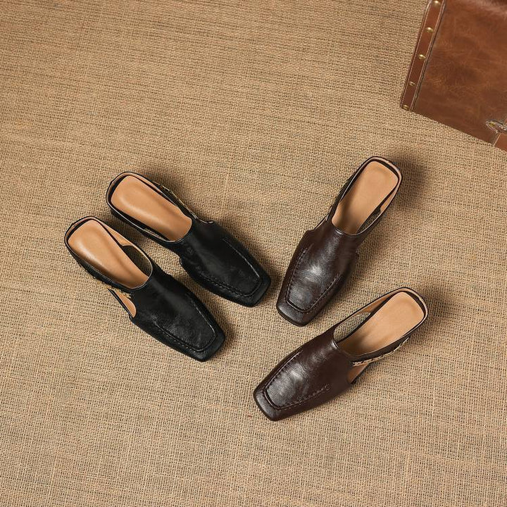 Annabel | Refined Square-Toe Mules