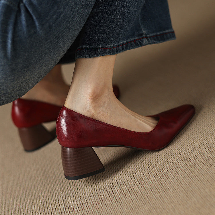 Iris | Refined Block-Heel Pumps