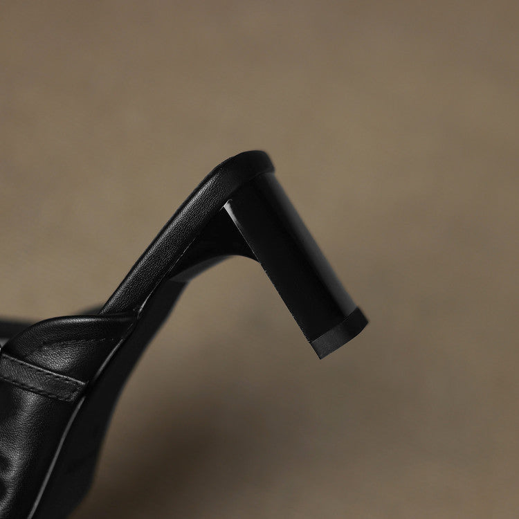 Juno | Ruched Strap Mules
