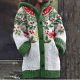 Marnie | Festive Hooded Knit Cardigan