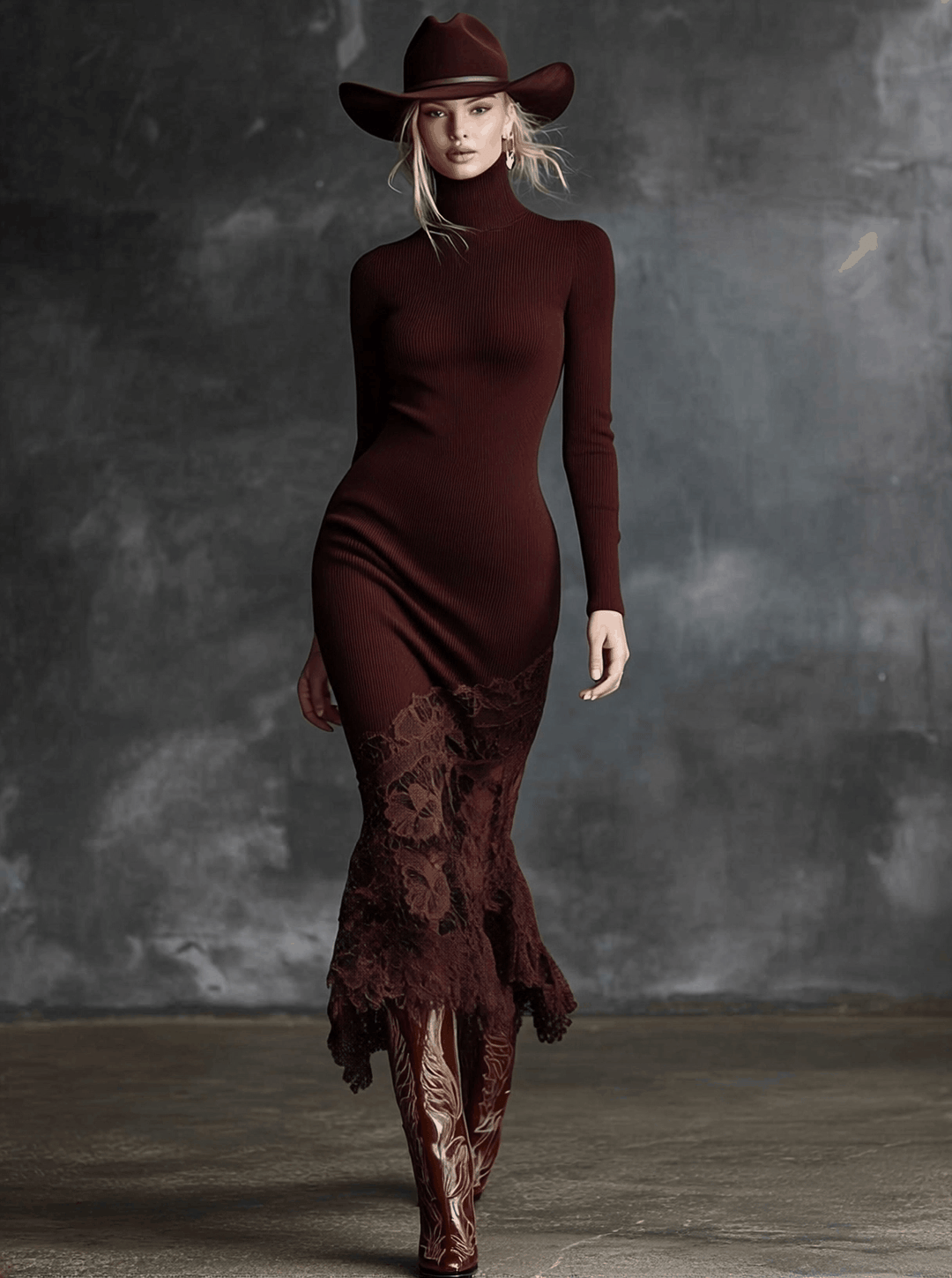 Evangeline | Elegant Ribbed Maxi Dress
