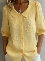 Alyssa | Elegant Embroidered Floral Blouse