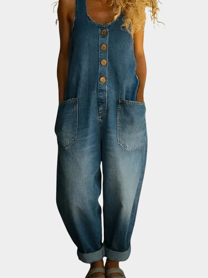 Elspeth | Relaxed Wide-Leg Overalls