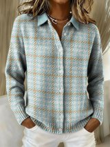 Sylvia | Checked Button Cardigan