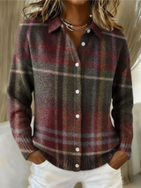 Tabitha | Timeless Plaid Button-Up Cardigan