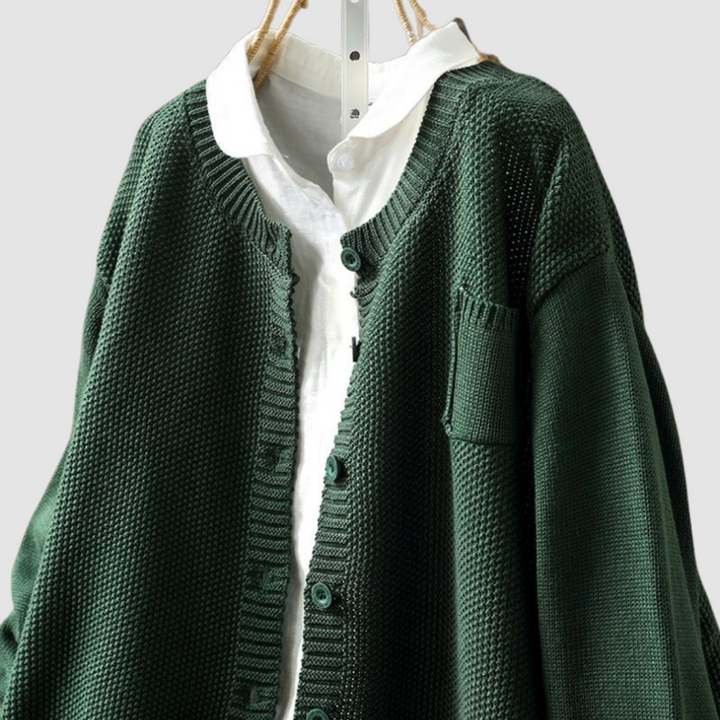 Isolde | Relaxed Button-Front Cardigan