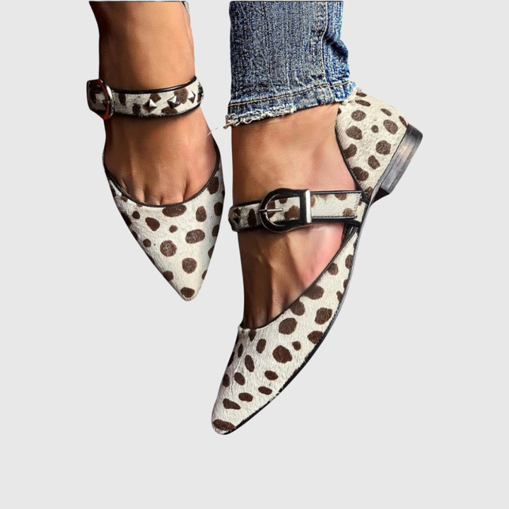 Faith | Pointed Ankle-Strap Flats