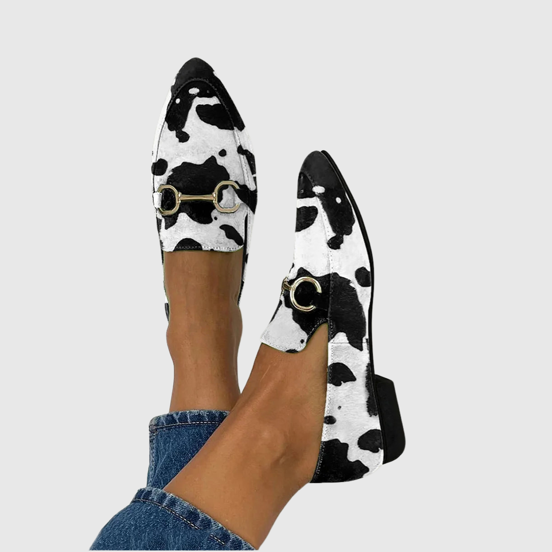Farrah | Pointed Buckle Loafers