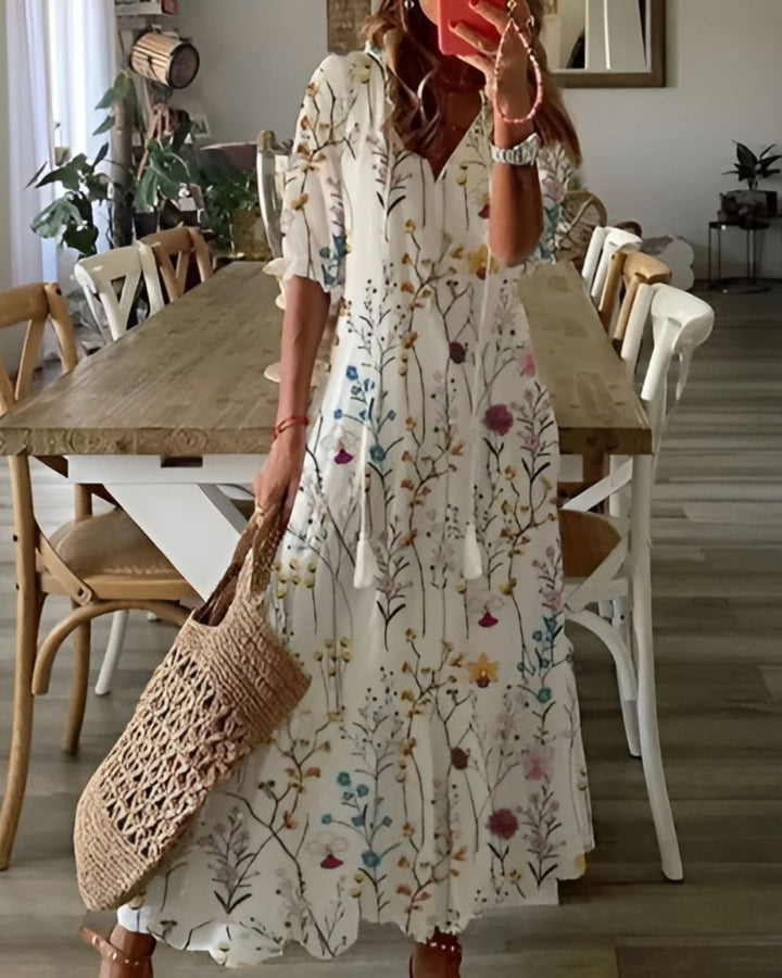 Georgia | Flowing Bohemian Maxi Dress