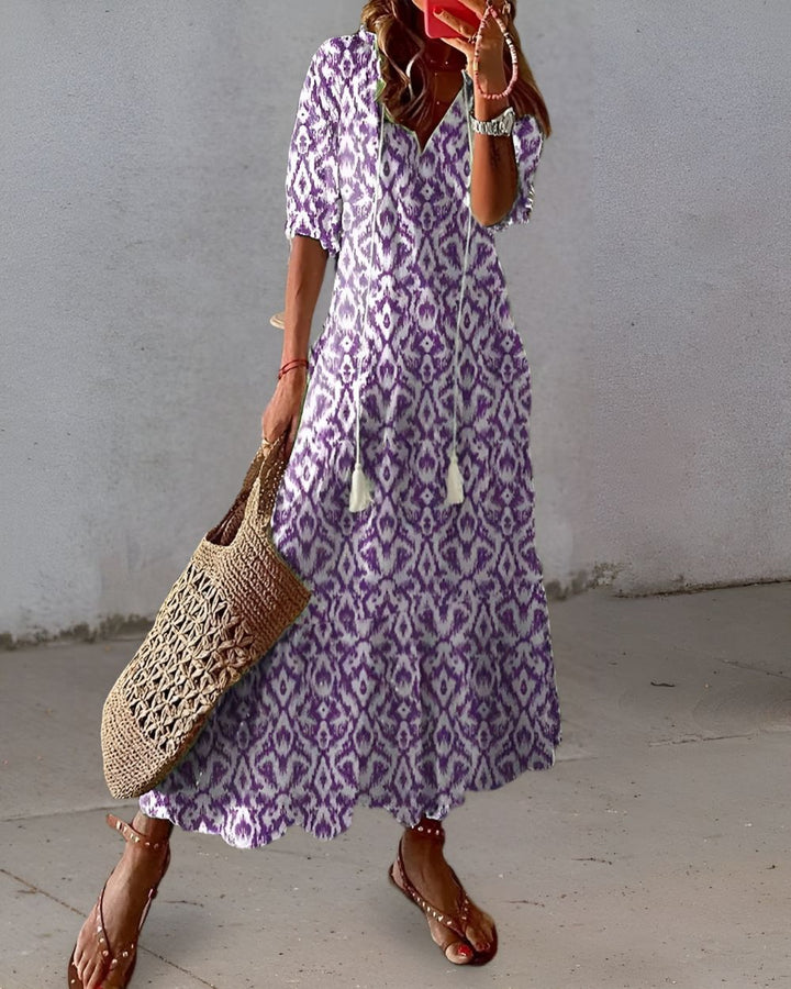 Georgia | Flowing Bohemian Maxi Dress