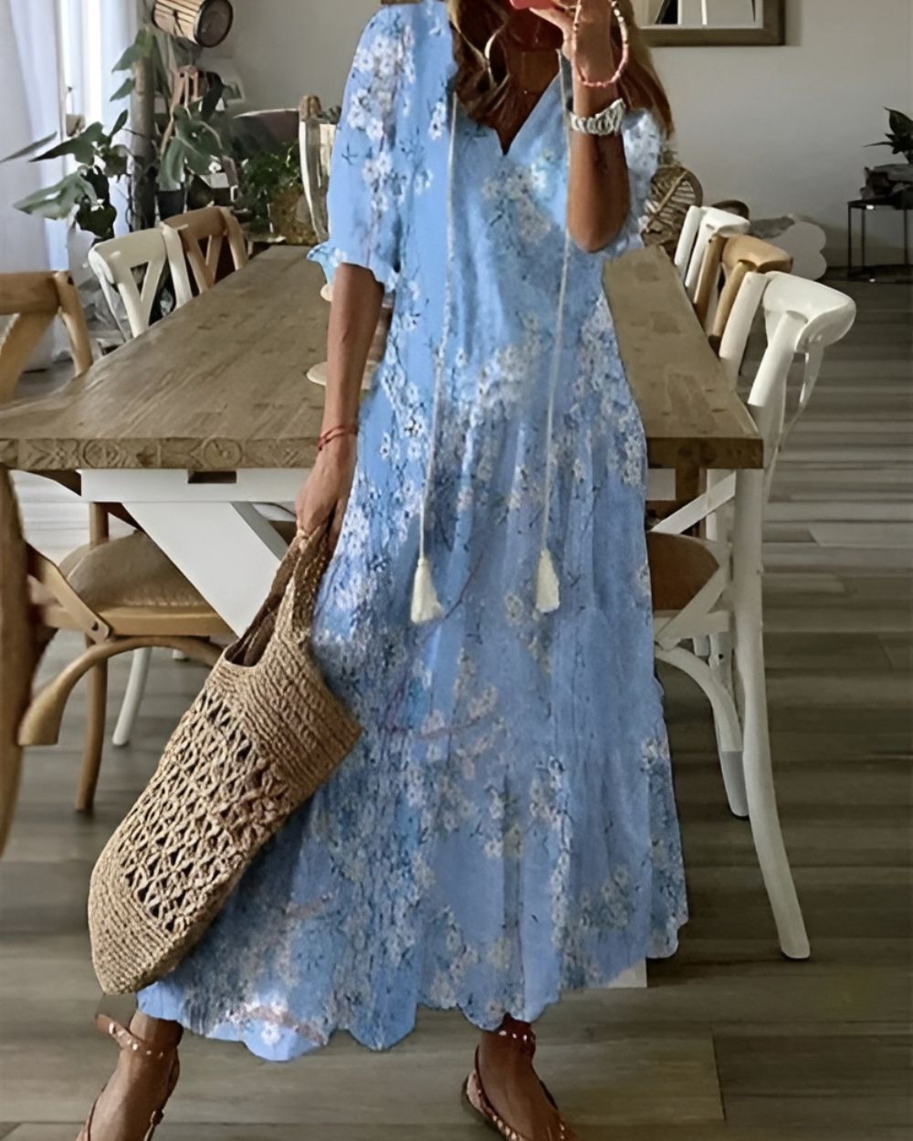Georgia | Flowing Bohemian Maxi Dress