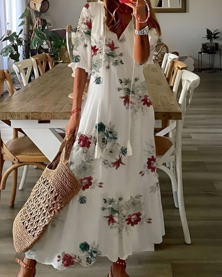 Georgia | Flowing Bohemian Maxi Dress