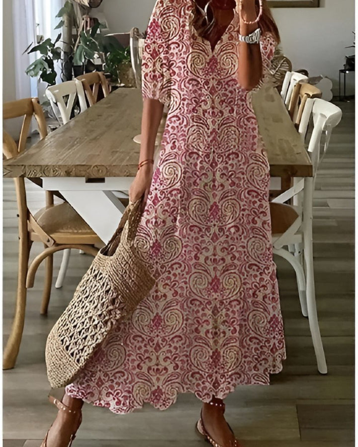 Georgia | Flowing Bohemian Maxi Dress