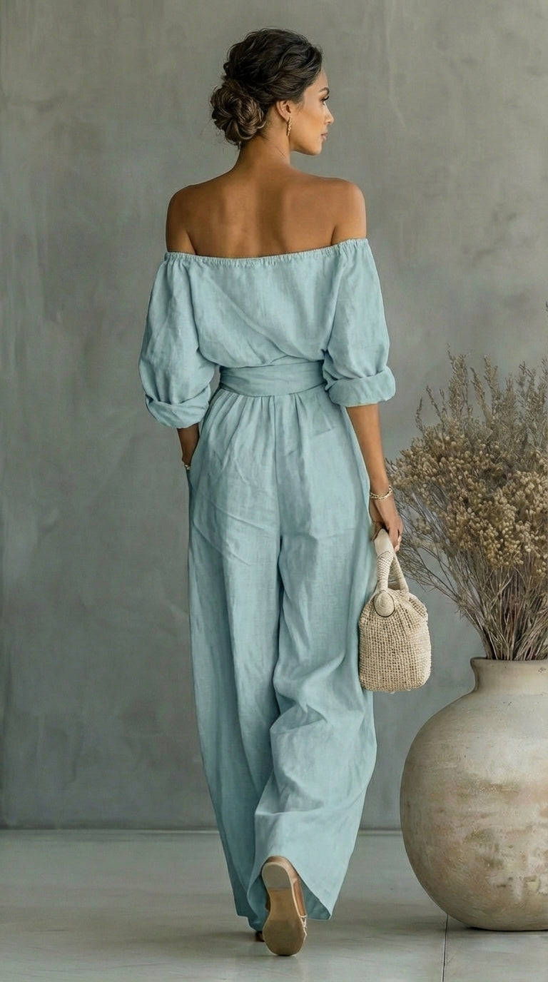 Ramona | Relaxed Off-Shoulder Two-Piece Set