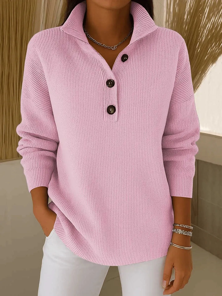 Geraldine | Buttoned Collar Sweater
