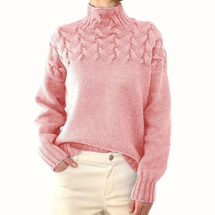 Rosaleen | Cable-Detail Turtleneck Sweater