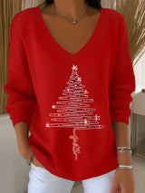 Saskia | Festive V-Neck Sweater