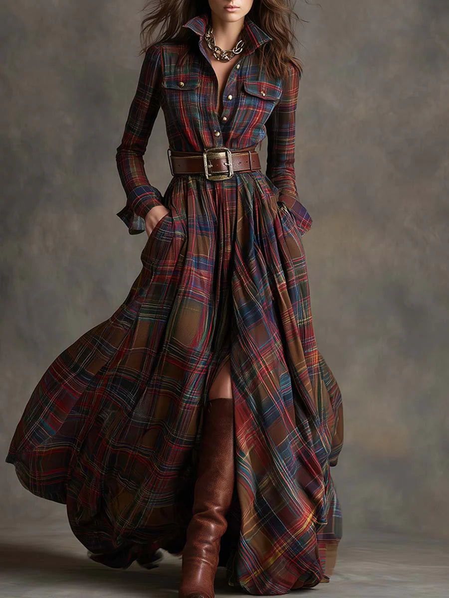 Adalyn | Timeless Belted Shirt Dress