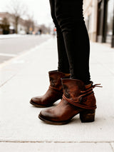 Nadia | Wrap-Strap Heeled Ankle Boots