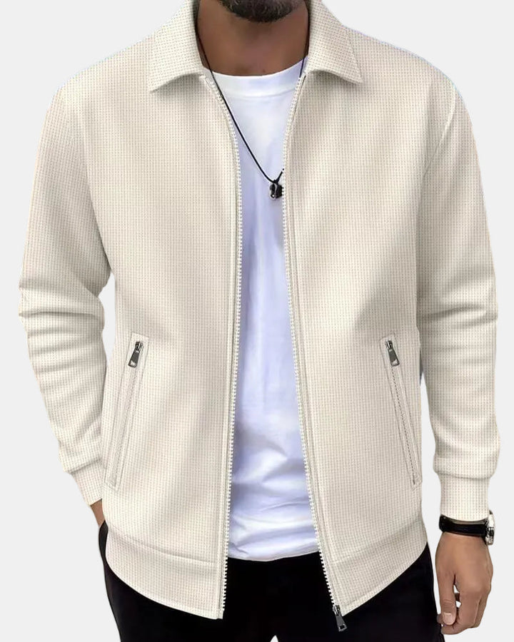 Jaxon | Textured Casual Athletic Jacket