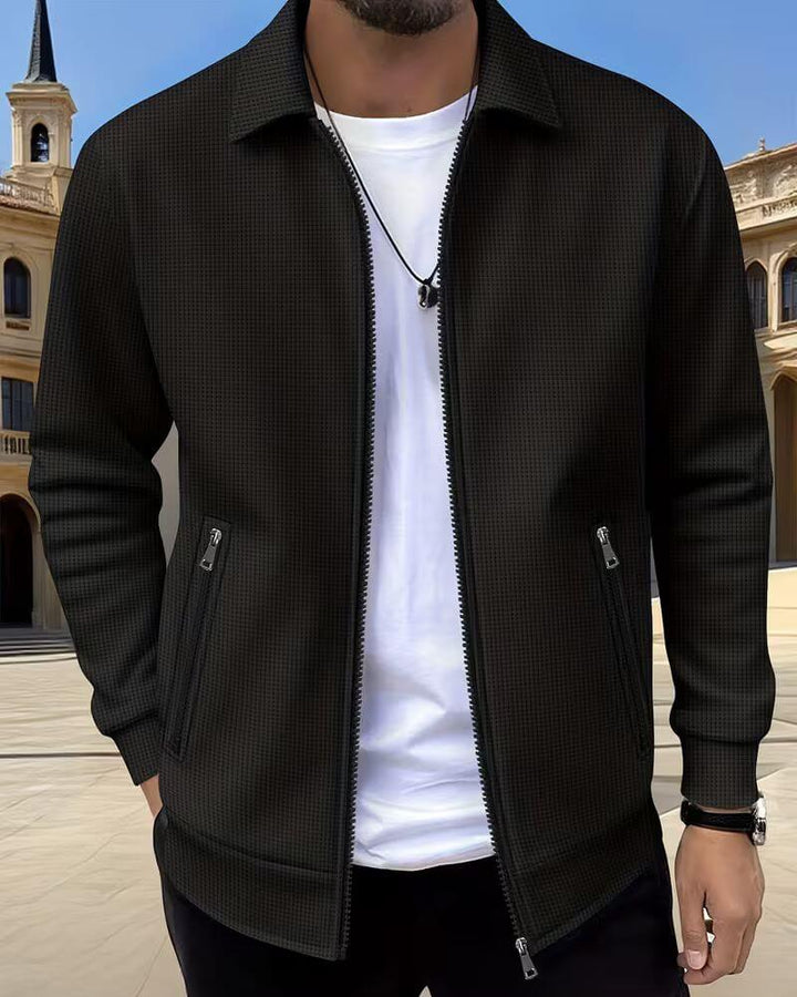 Jaxon | Textured Casual Athletic Jacket