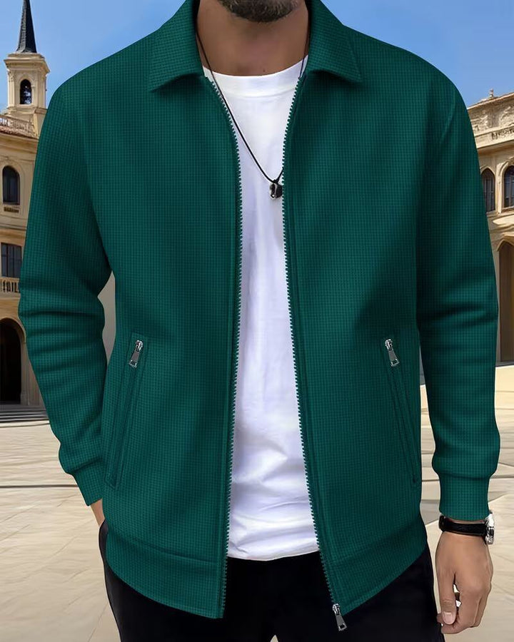 Jaxon | Textured Casual Athletic Jacket