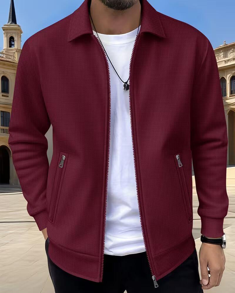 Jaxon | Textured Casual Athletic Jacket