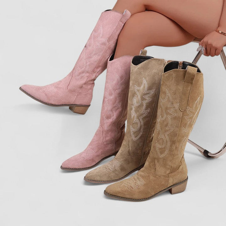 Juliana | Embroidered Western Boots