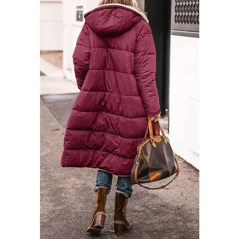 Cecile | Reversible Long Winter Coat