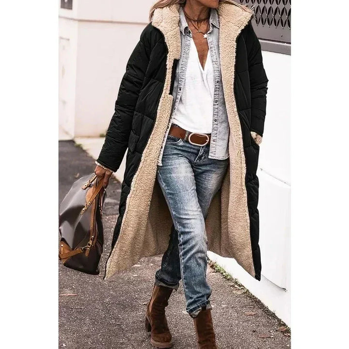 Cecile | Reversible Long Winter Coat
