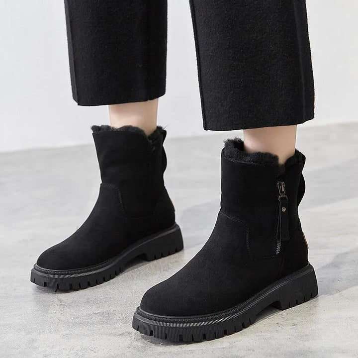 Lisette | Cozy Fur-Trimmed Winter Boots