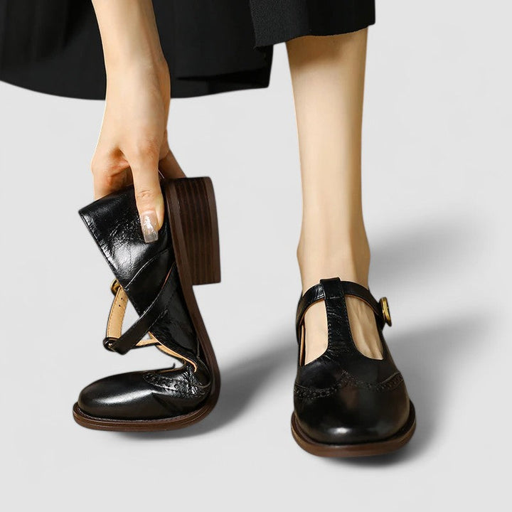 Poppy | Vintage T-Strap Mary Jane Flats
