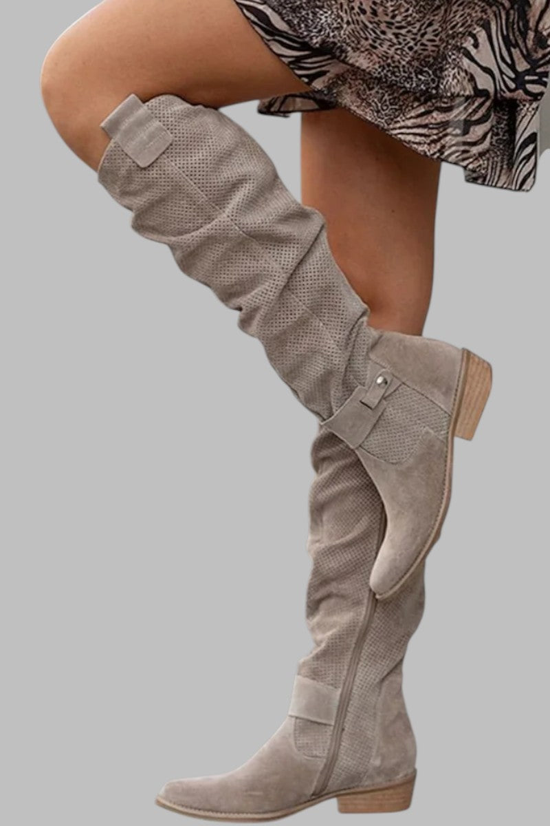 Nadine | Elegant Slouch Knee Boots