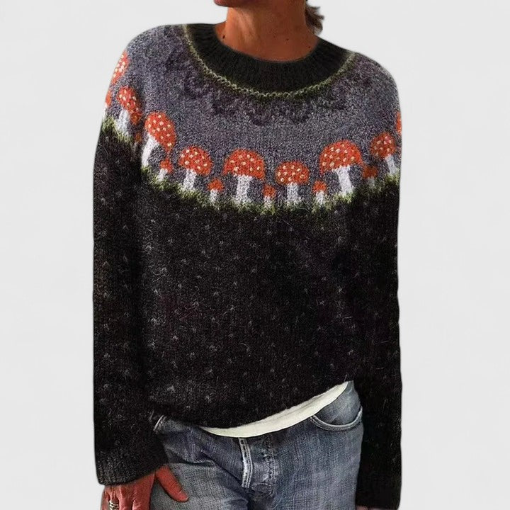 Sigrid | Patterned Nordic Sweater