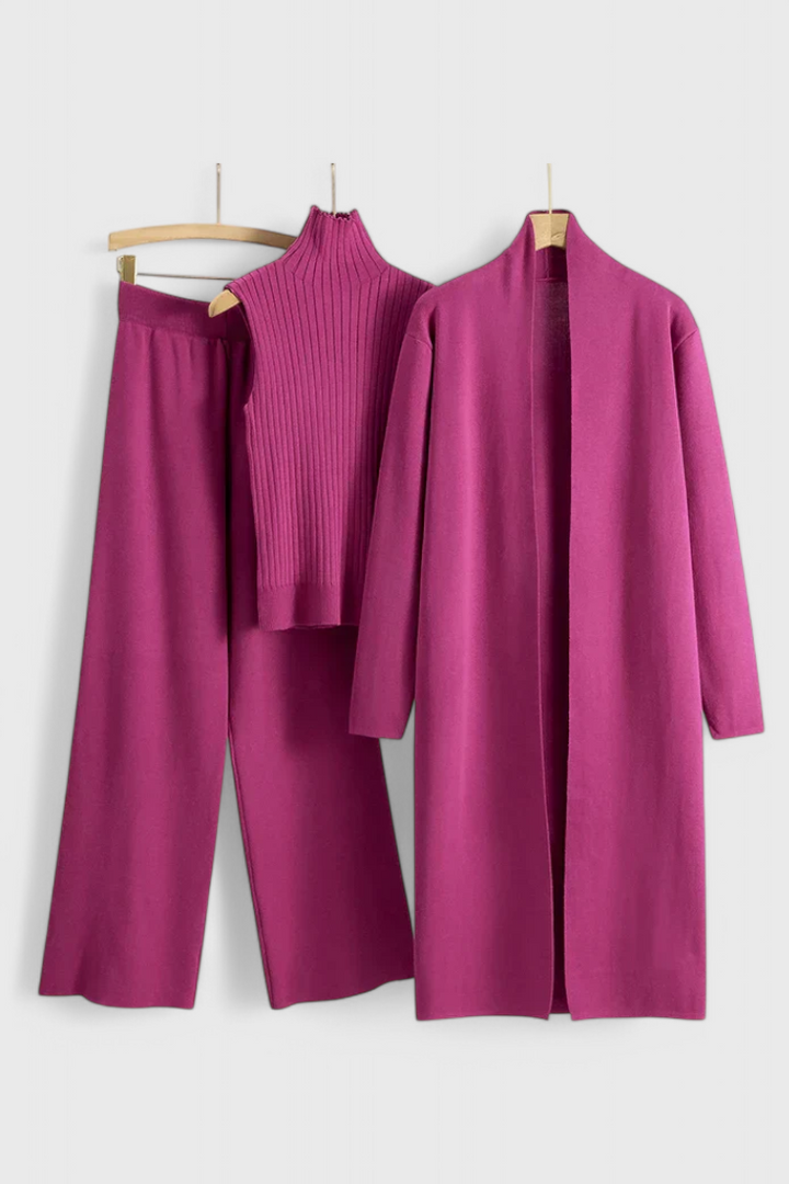 Camille | Refined Three-Piece Knit Set