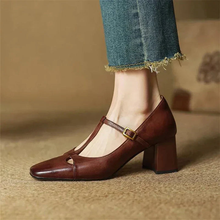 Blair | Elegant T-Strap Heels