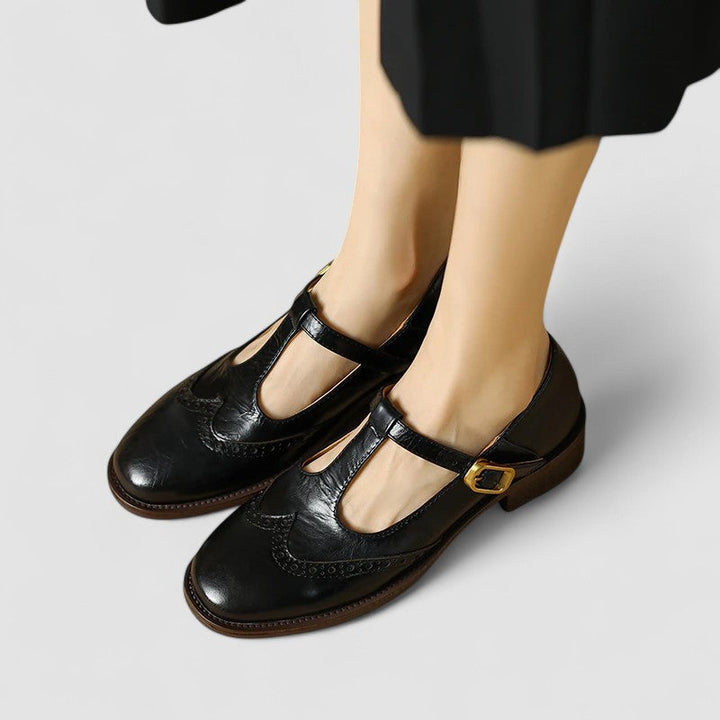 Poppy | Vintage T-Strap Mary Jane Flats