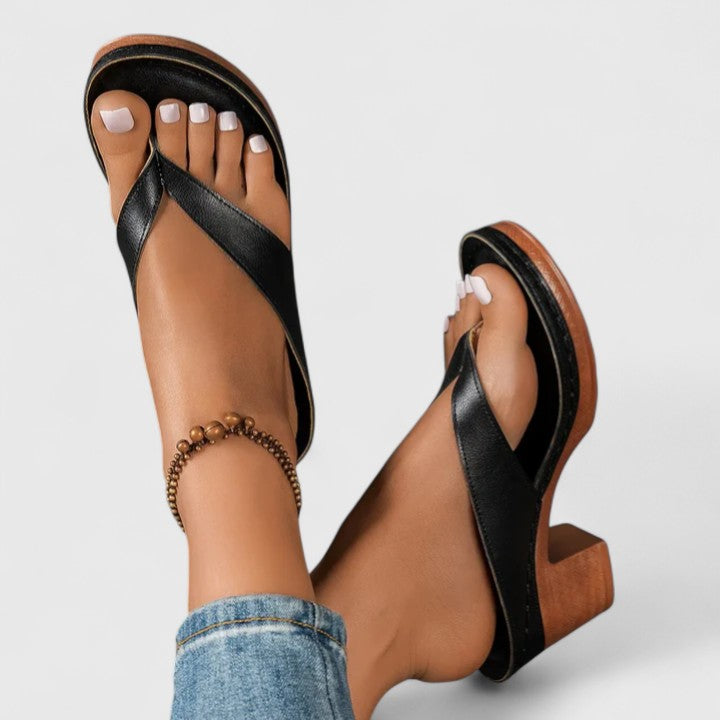 Ida | Women's Leather Comfort Heels