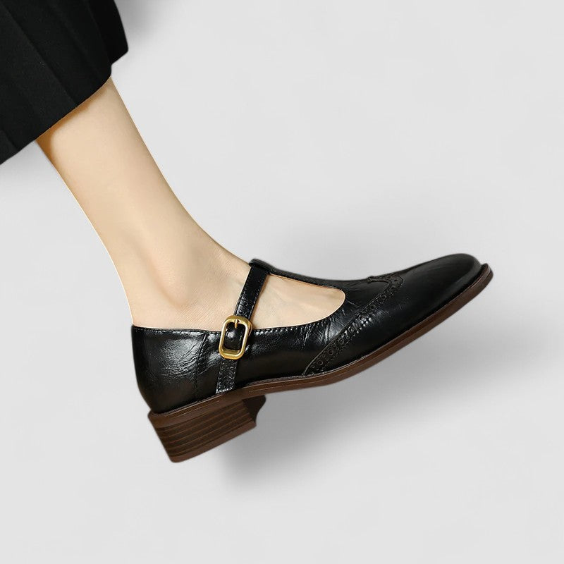 Poppy | Vintage T-Strap Mary Jane Flats