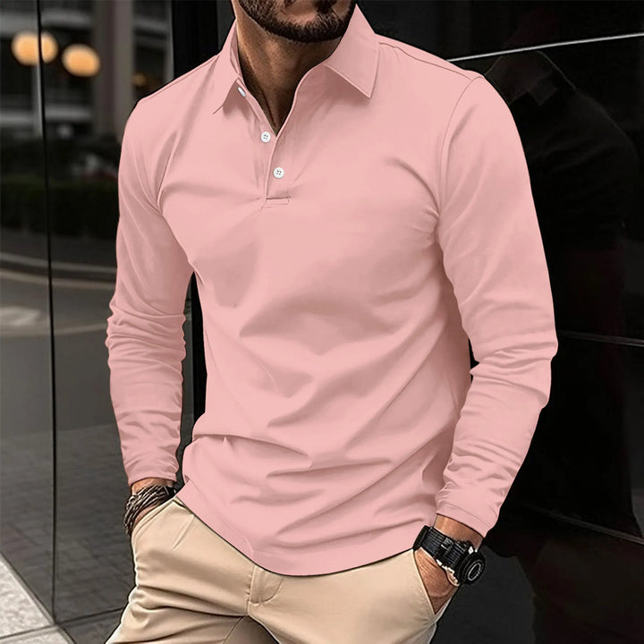 Roman | Smart Casual Long-Sleeved Polo Shirt