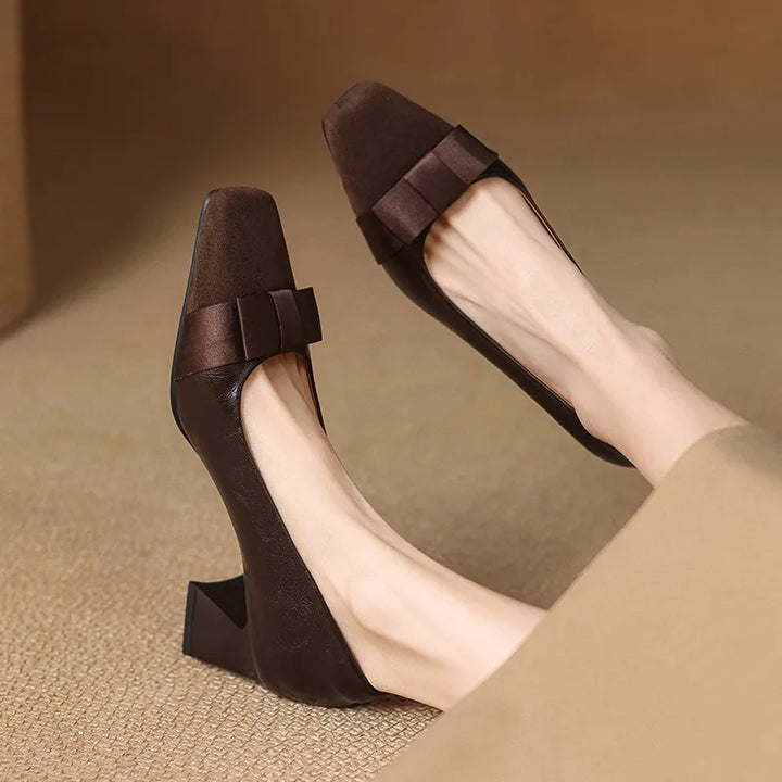 Marissa | Bow-Accent Block Heels