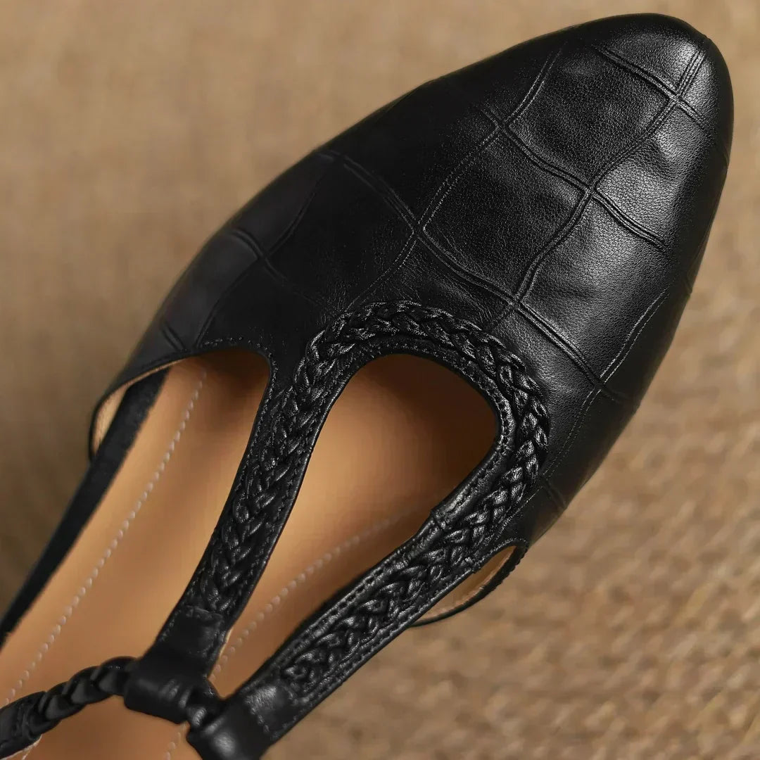Philippa | Timeless T-Strap Flats