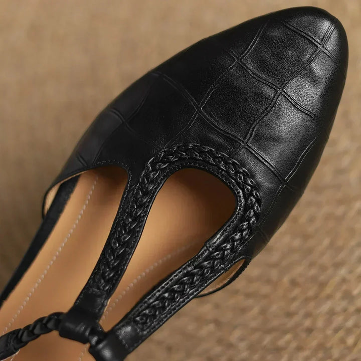 Philippa | Timeless T-Strap Flats