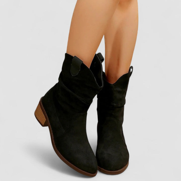 Tamara | Slouch Mid-Calf Western Boots