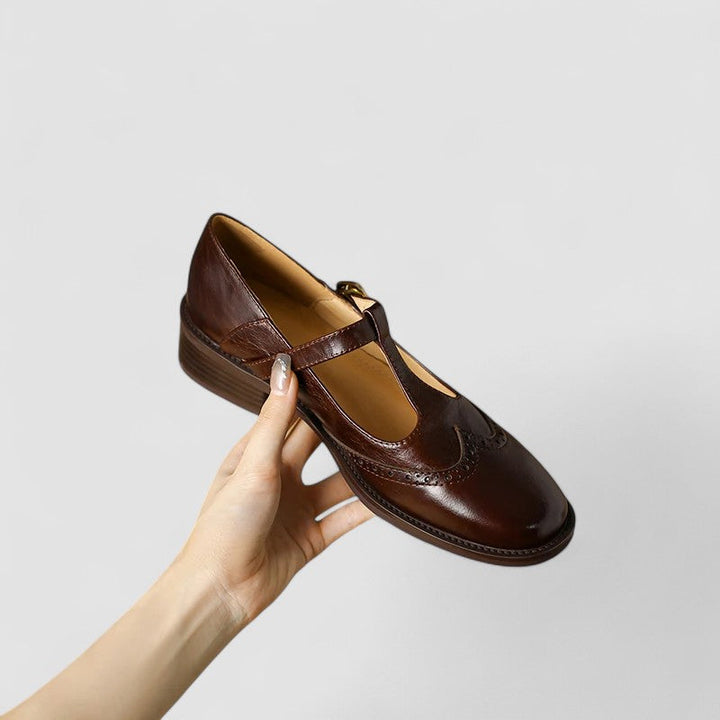 Poppy | Vintage T-Strap Mary Jane Flats