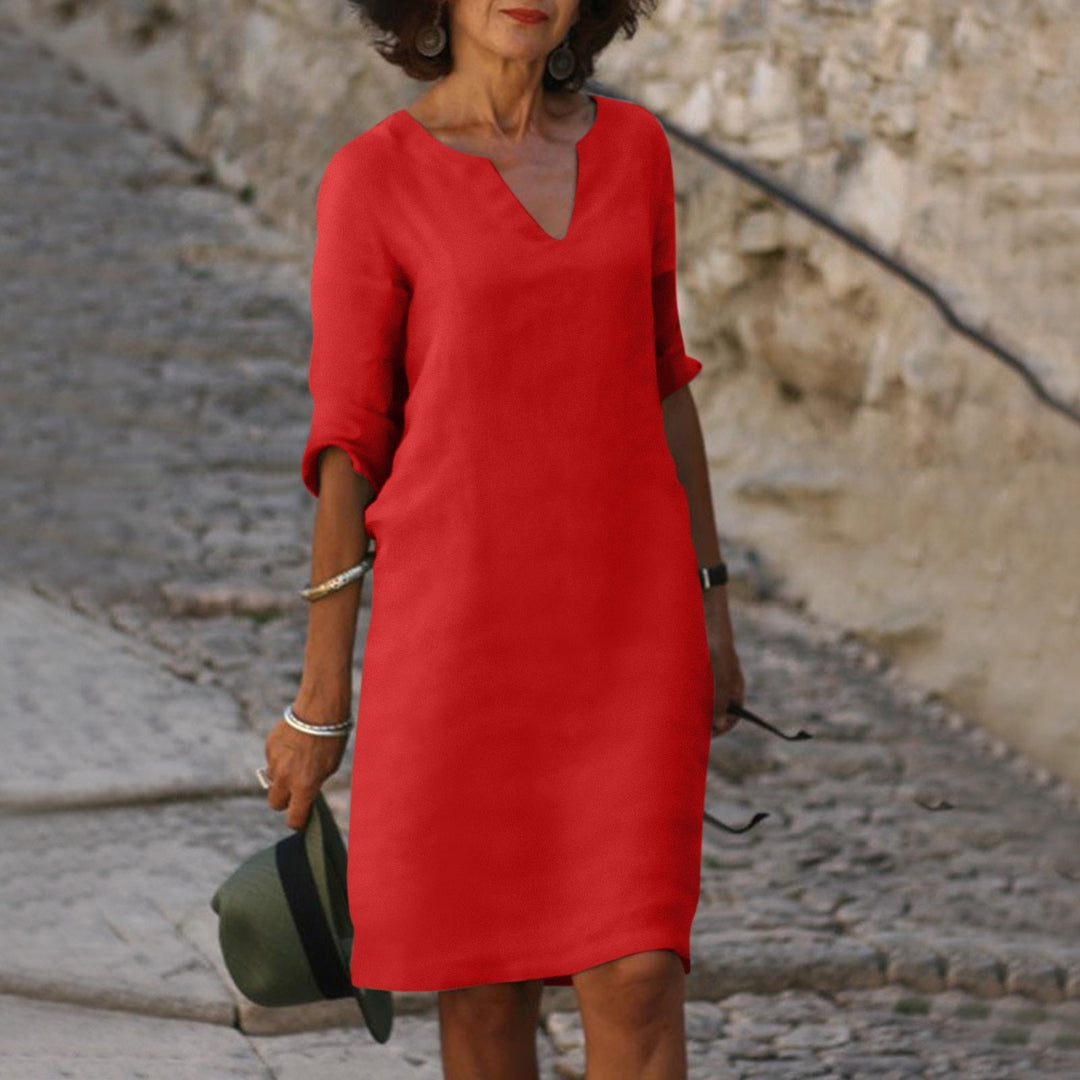 Marlena | Relaxed V-Neck Summer Dress