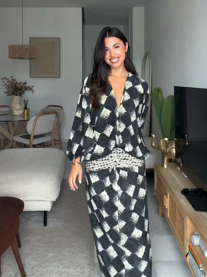 Marguerite Rose | Artful Print Two-Piece Set
