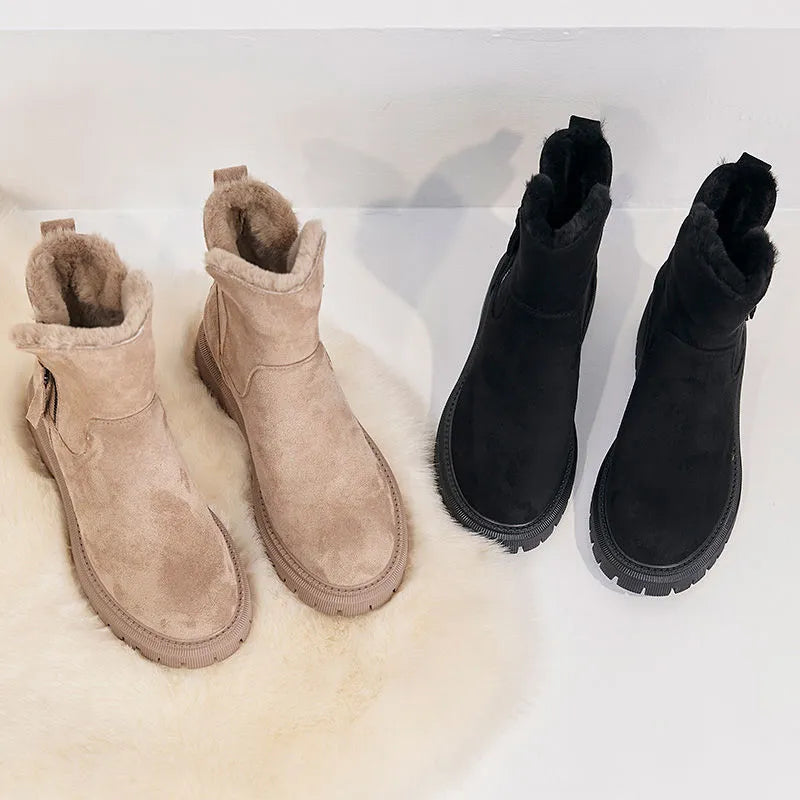 Lisette | Cozy Fur-Trimmed Winter Boots