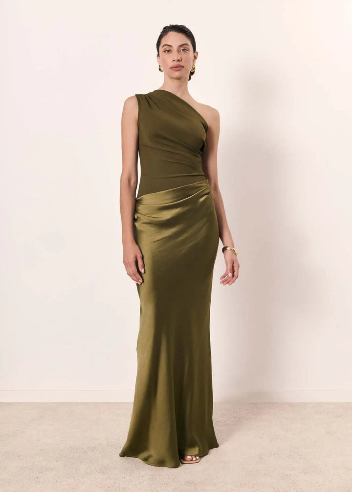 Anneliese | One-Shoulder Column Maxi Dress